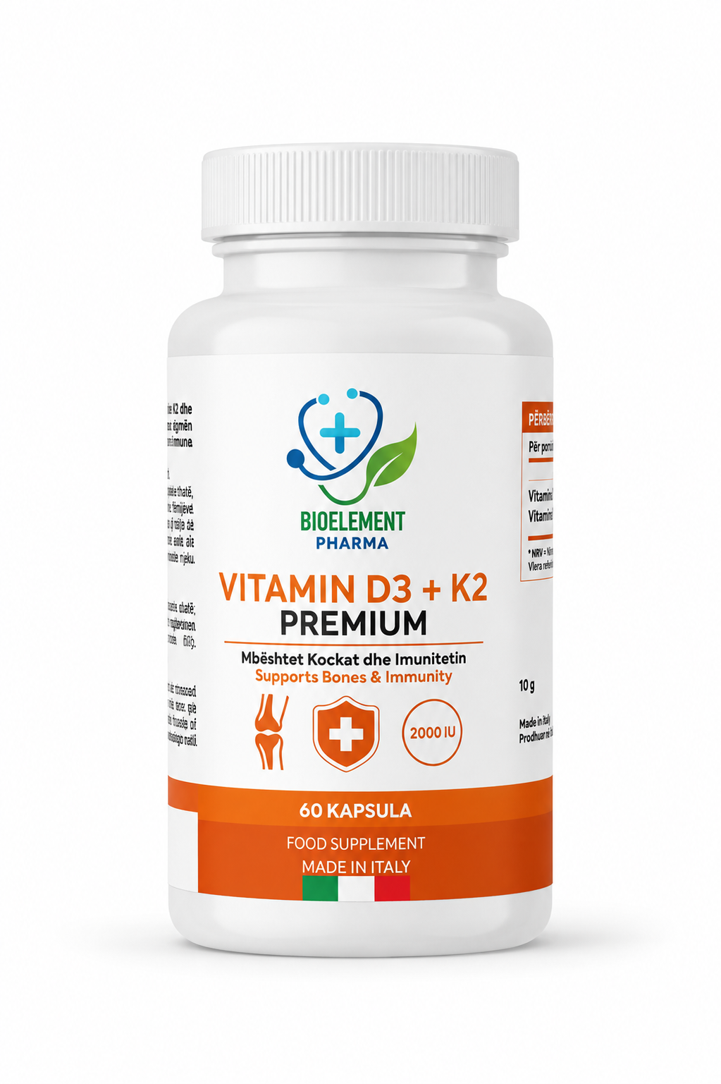 Bioelement Pharma Vitamin D3 + K2 Premium
